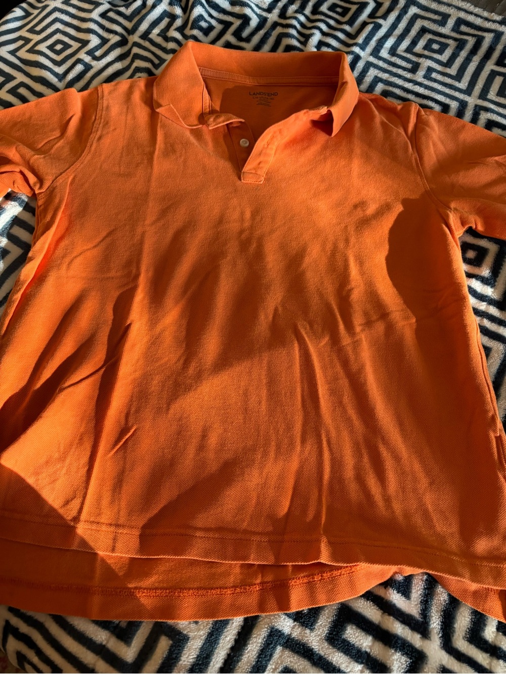 Lands' End Kids' Bright Orange Polo Shirt